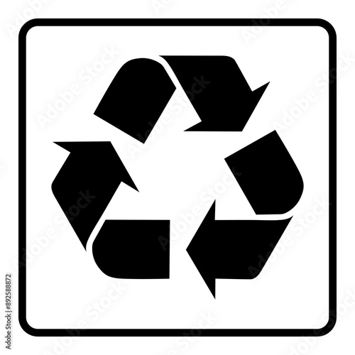 3R Sign, Reduce, Reuse, Recycle Icon Symbol, can use for Pictogram, Apps, Website, Environmental Poster Theme, Logo Gram, Label, Mark or Graphic Design Element. Format PNG