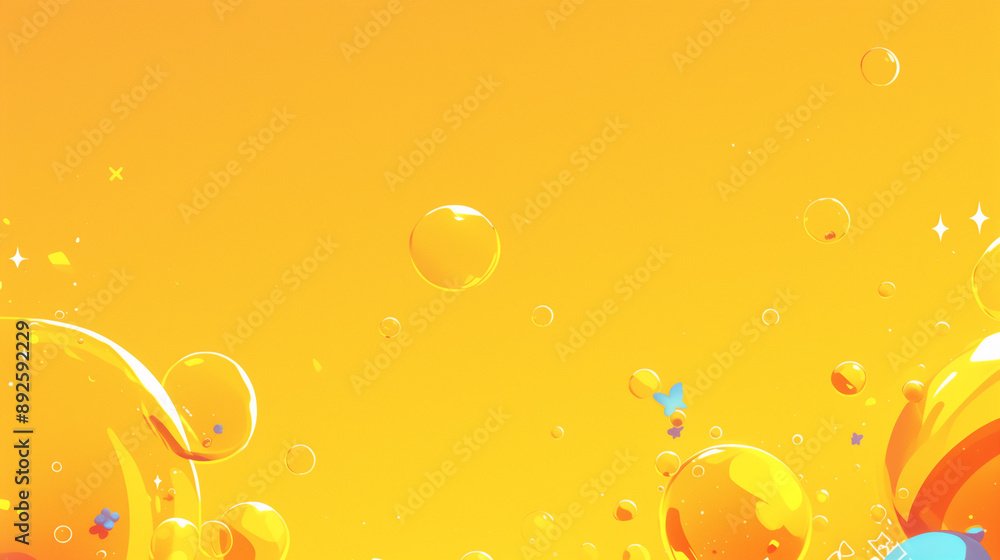 vivid yellow gradient with abstract bubbles and playful elements creating a lively and dynamic background vivid yellow gradient with abstract bubbles and playful elements creating a lively and dynamic background