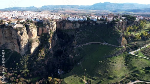 Aerial Panorama Over Ronda, Andalusian Heritage and Urban Vistas