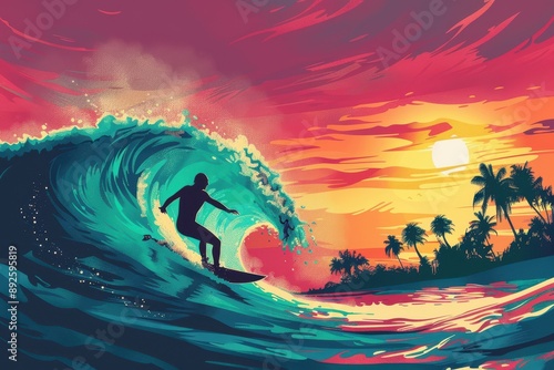 Sunset Surfer