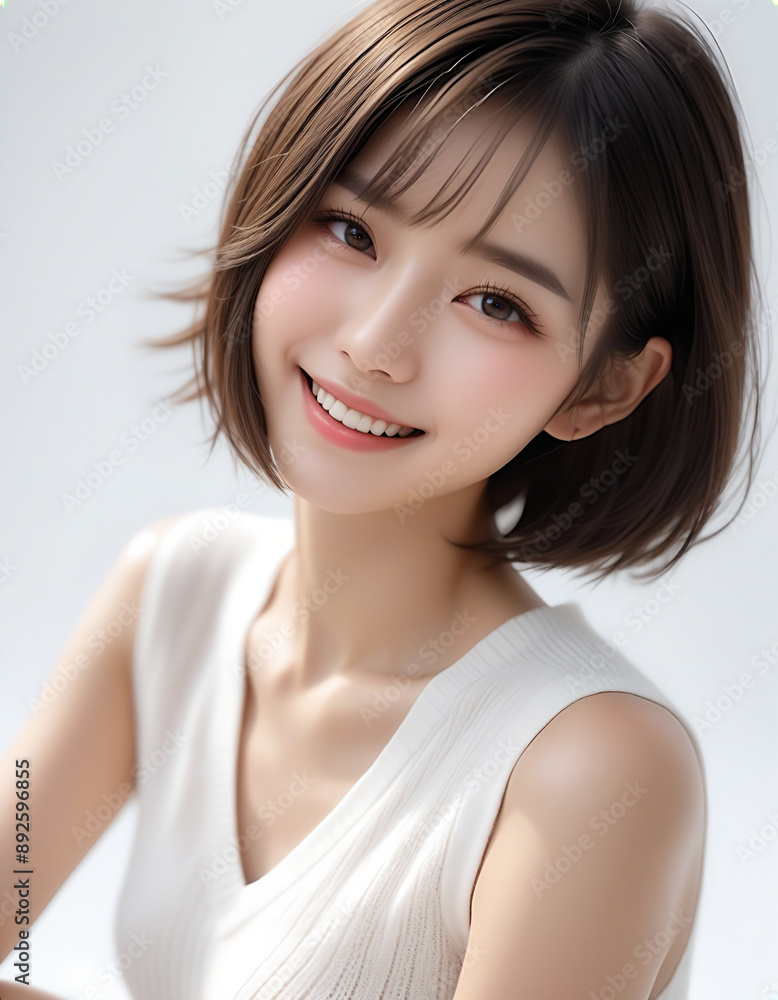 Beauty portrait of a beautiful young woman with glowing skin. Beautiful real face, beauty image. 輝く肌を持つ美しい若い女性の美容ポートレート。美しい素顔、美容イメージ。 Beauty portrait of a beautiful young woman with glowing skin. Beautiful real face, beauty image. 輝く肌を持つ美しい若い女性の美容ポートレート。美しい素顔、美容イメージ。