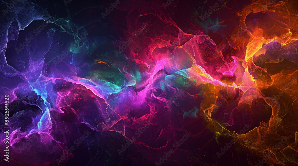 Obraz premium abstract background with vibrant and neon color