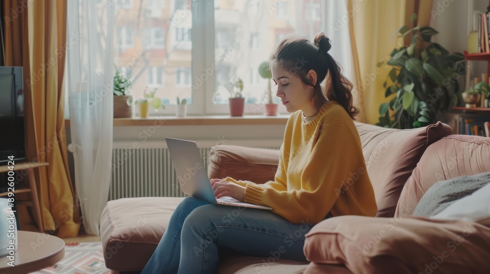 Remote worker balancing work and childcare at home. Remote worker balancing work and childcare at home.