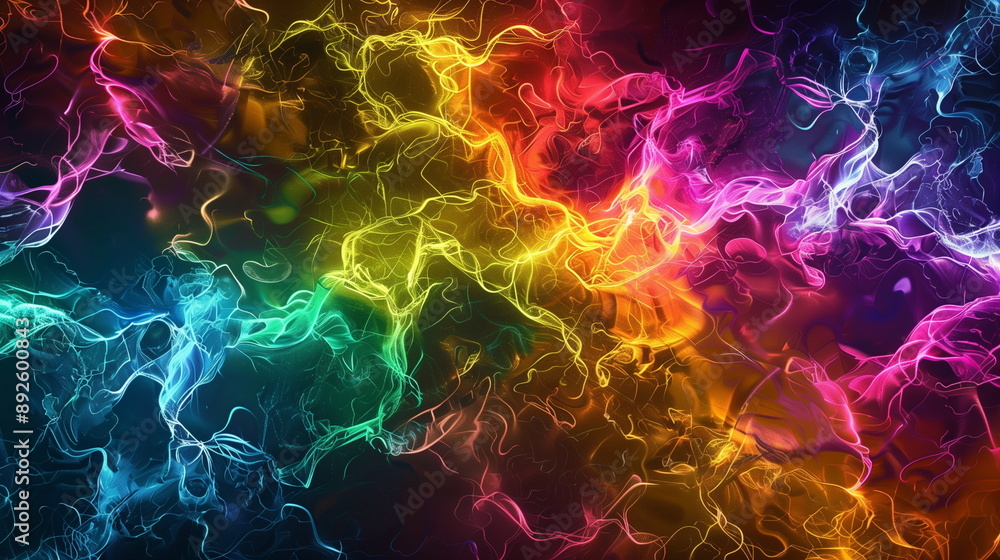 Obraz premium abstract background with vibrant and neon color