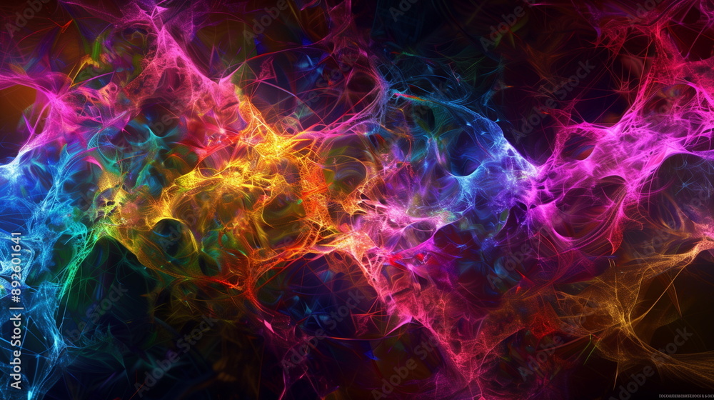 Obraz premium abstract background with vibrant and neon color