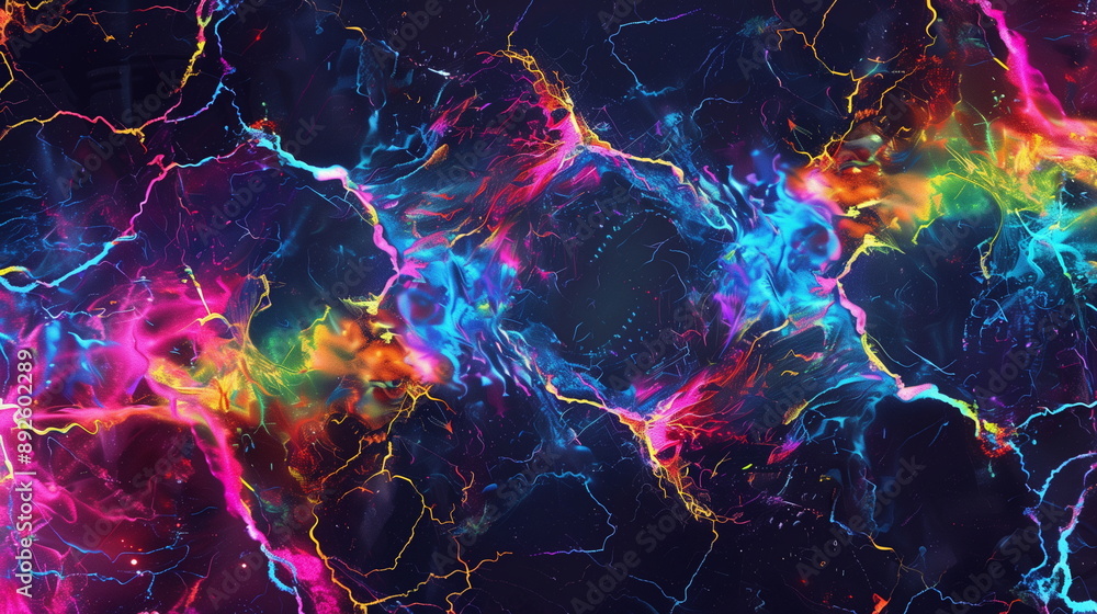 Obraz premium abstract background with vibrant and neon color