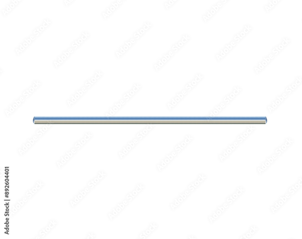 New short horizontal metal pipe made of metal. On isolated transparent background. New short horizontal metal pipe made of metal. On isolated transparent background.