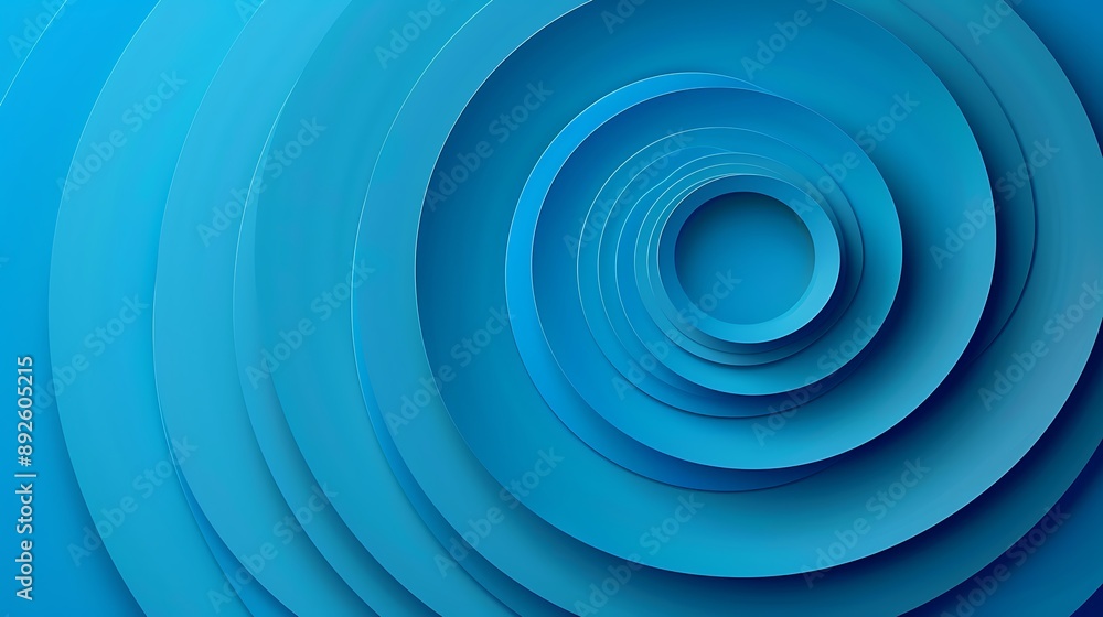 Paper layer circle blue abstract background Paper layer circle blue abstract background