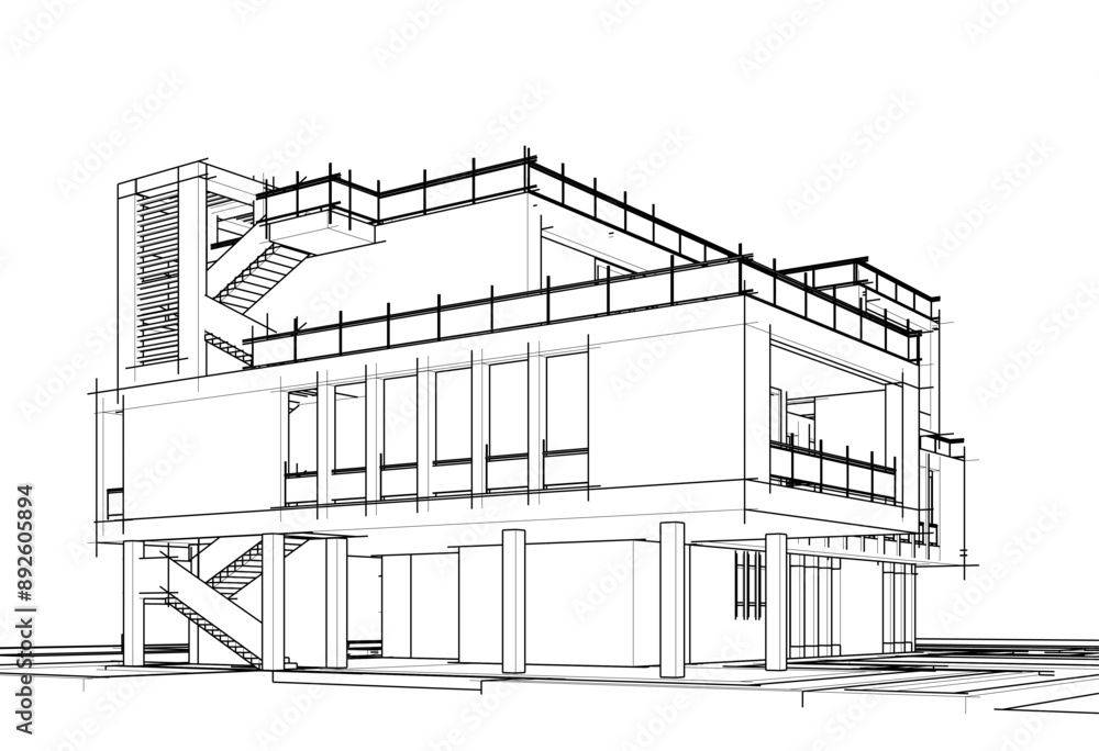 sketch of building sketch of building