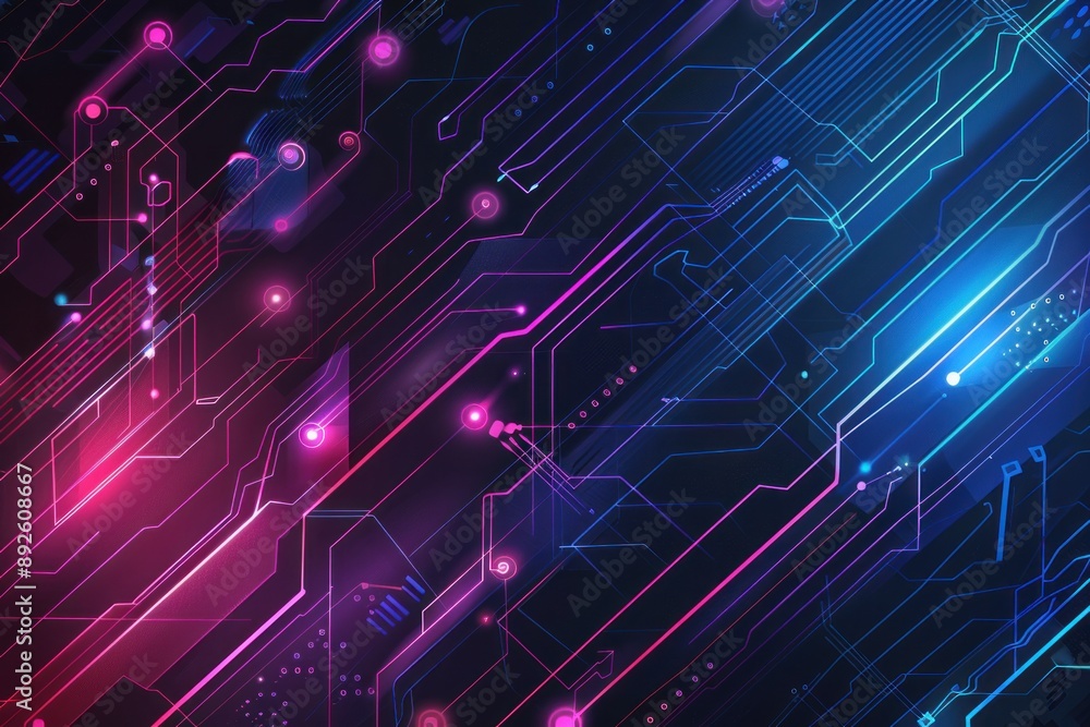 Obraz premium background pattern implying latest technology