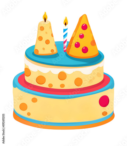 cute cheese birthday cake