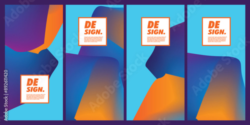 cool abstract gradient background in full color, suitable for social media