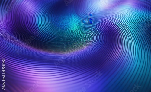 Abstract Vortex in Blue and Purple