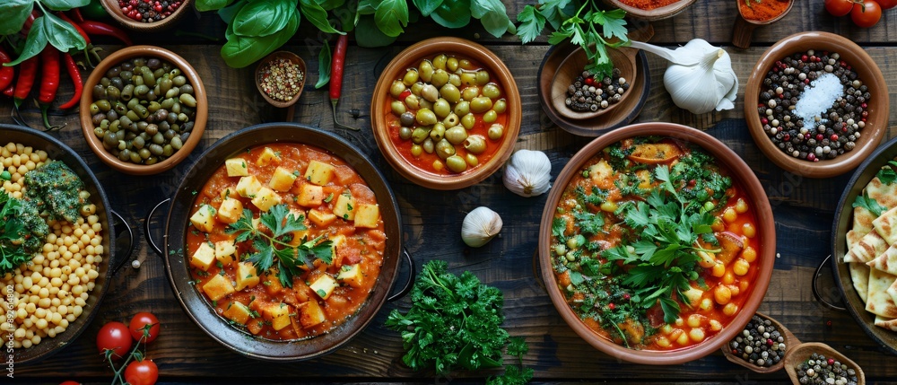 A Taste of the Mediterranean Fresh Herbs and Spices Elevate Traditional Dishes in a Charming Dining Setting A Taste of the Mediterranean Fresh Herbs and Spices Elevate Traditional Dishes in a Charming Dining Setting