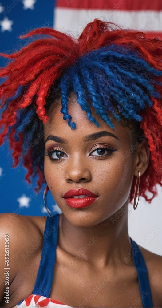 Fototapeta premium Independence Day 4th of July celebrations creative black