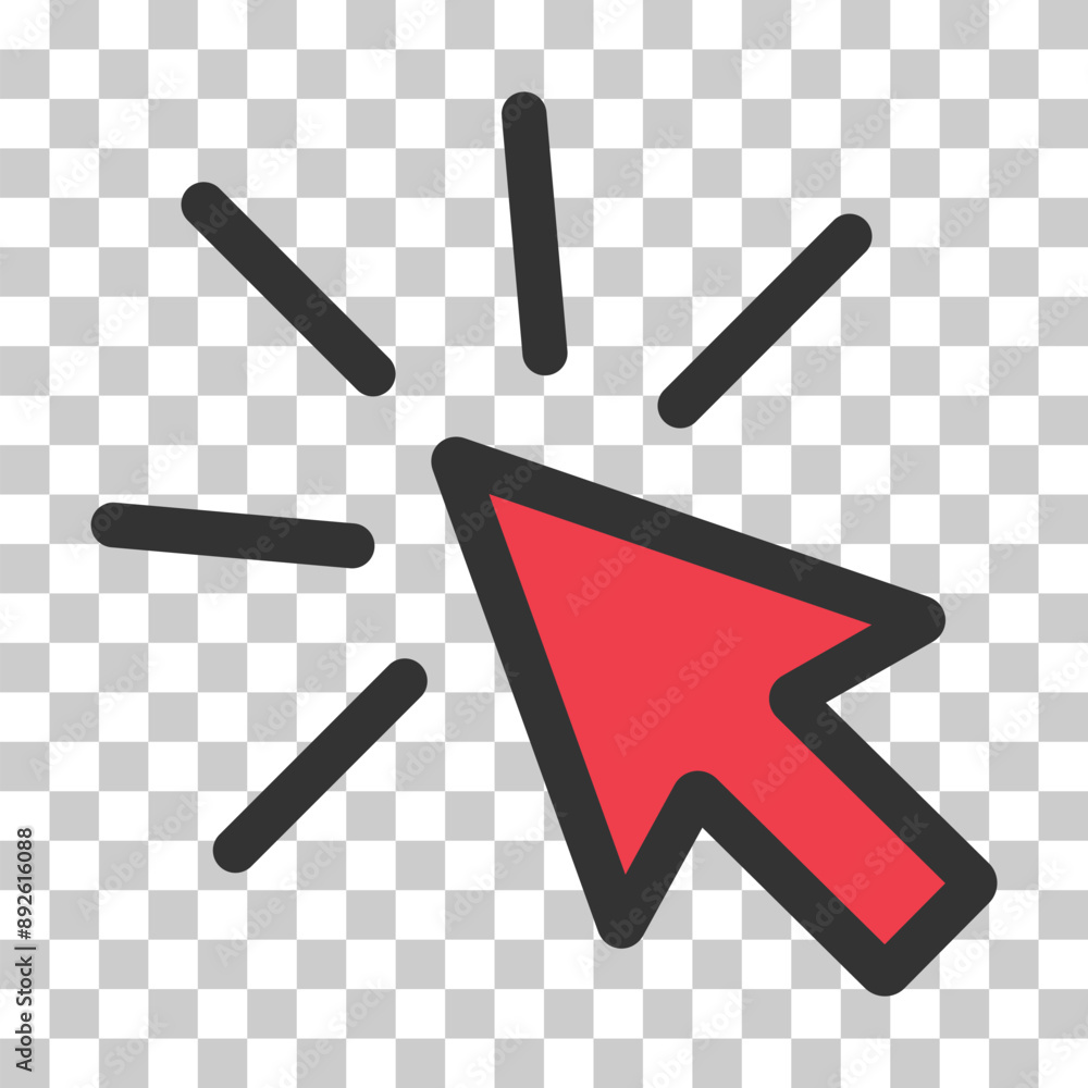 Click icon arrow mouse, web button cursor. Digital design vector illustration Click icon arrow mouse, web button cursor. Digital design vector illustration