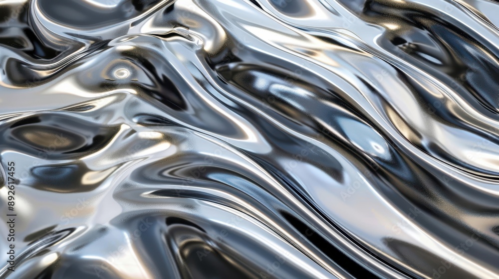 Abstract Shiny Metal Surface Abstract Shiny Metal Surface