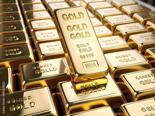 Aesthetic wallpaper with gold bars
