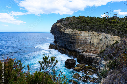 Tasman Arch, Devil's kitchen and the Blow hole, Tasmania, Hobart, Australia  photo