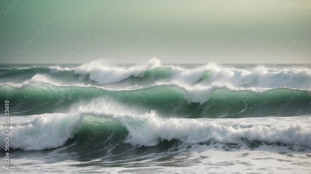 Powerful Waves Crashing on the Ocean Powerful Waves Crashing on the Ocean