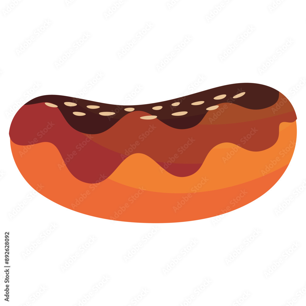 Fototapeta premium illustration of candied and delicious chocolate