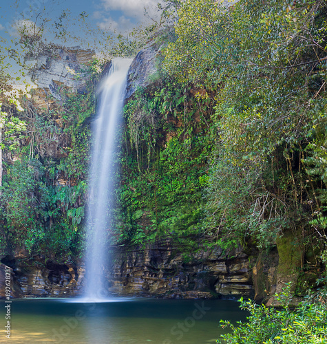 Waterfall in Brazil photo