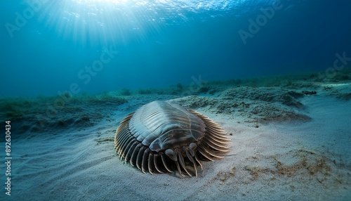Trilobite bajo el mar