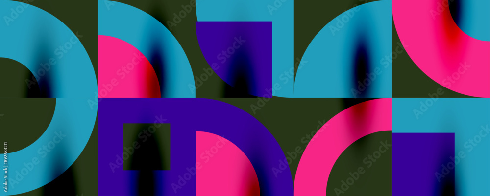 Neo memphis geometric pattern with circles, squares. Pop art abstract background for covers, banners, flyers and posters and other templates Neo memphis geometric pattern with circles, squares. Pop art abstract background for covers, banners, flyers and posters and other templates