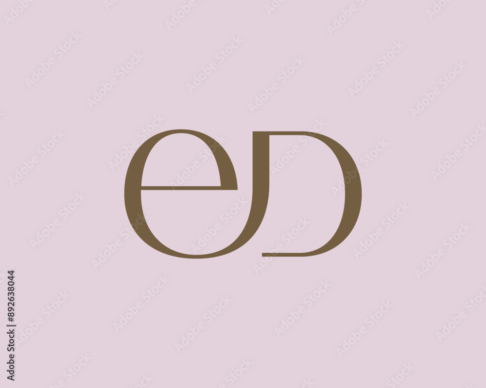 ED letter logo icon design. Classic style luxury initials monogram. ED letter logo icon design. Classic style luxury initials monogram.