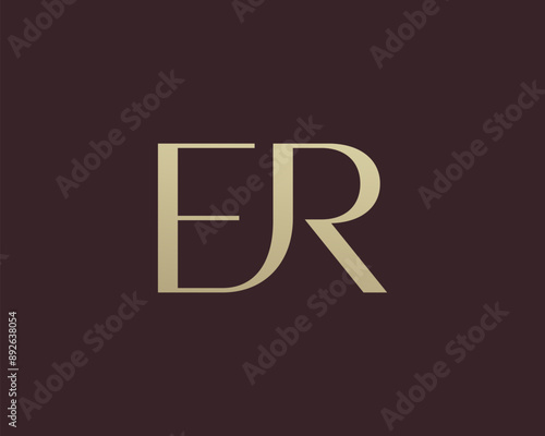 Photos ER letter logo icon design