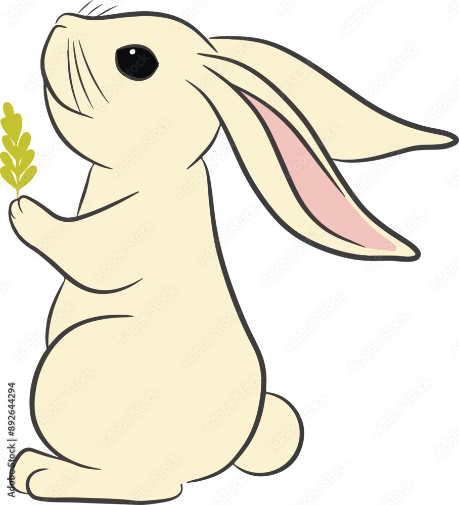 Obraz premium Rabbit easter isolated on white