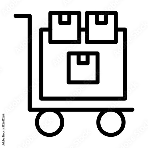 Bulk Buying Vector Line Icon Design