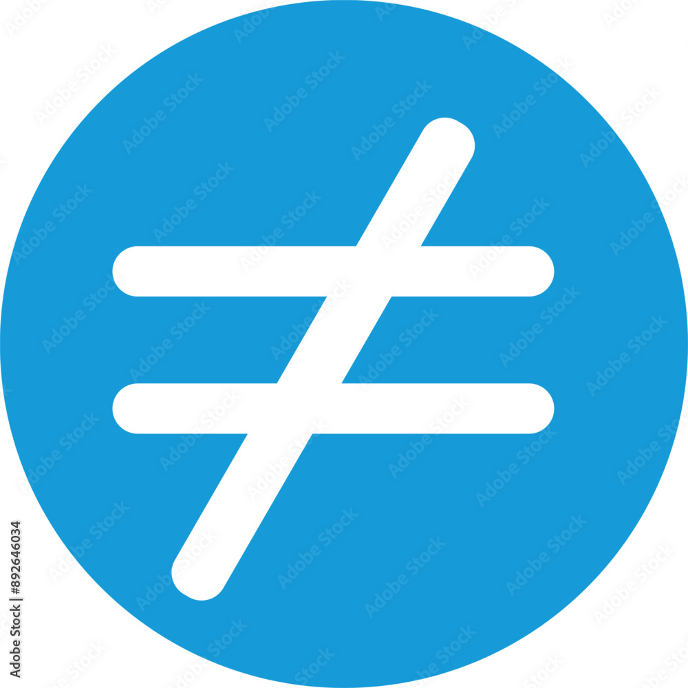 Fototapeta premium airplane icon on a white background not equal icon 