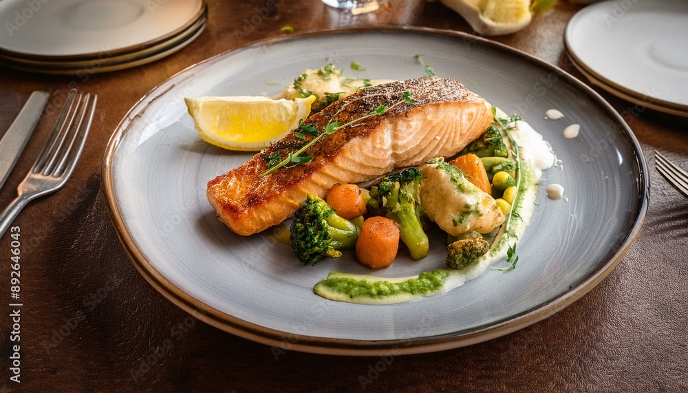 Herb-Baked Fish with Roasted Vegetables Herb-Baked Fish with Roasted Vegetables