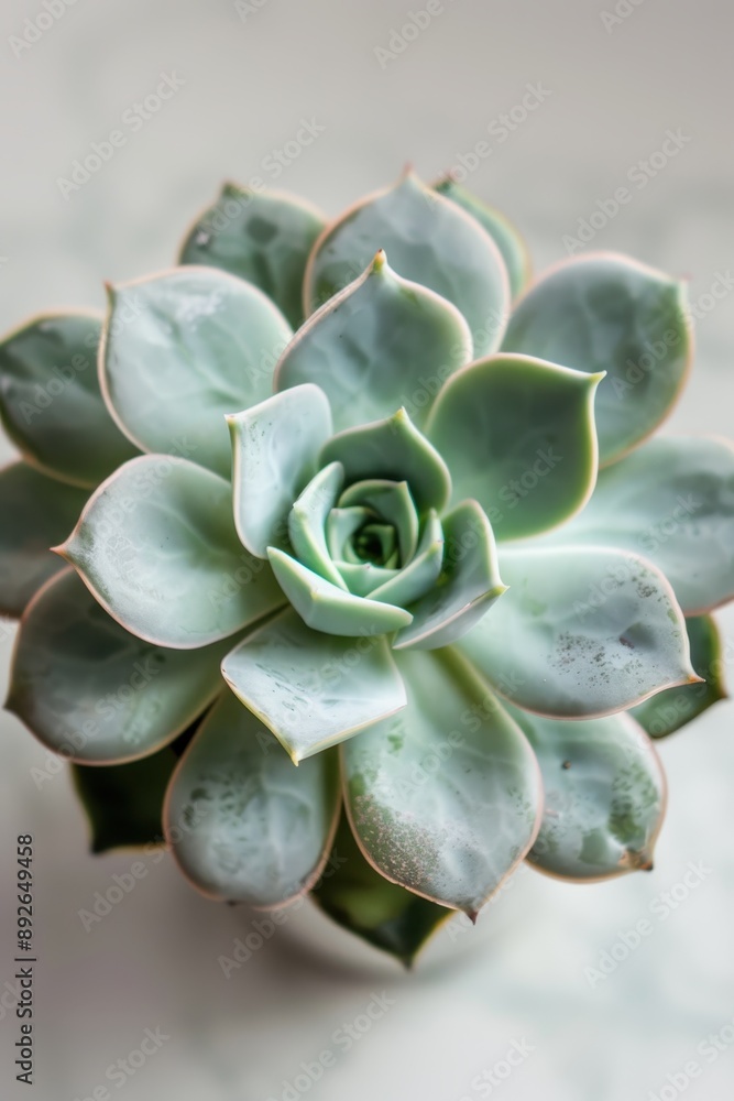 A close up of a green plant with a leafy appearance. The plant is a succulent and has a unique shape A close up of a green plant with a leafy appearance. The plant is a succulent and has a unique shape