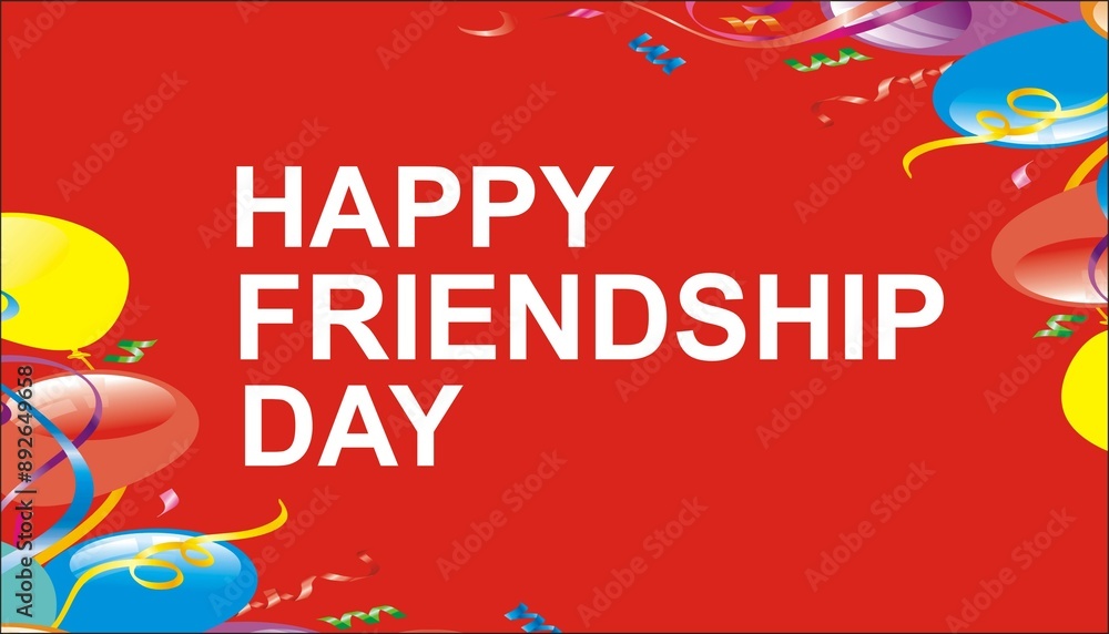 Naklejka premium Happy international Friendship Day 2024