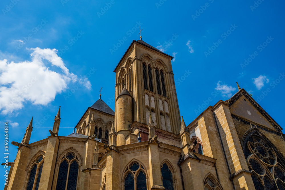 View of the Basilica of St. Vincent in Metz, France. View of the Basilica of St. Vincent in Metz, France.