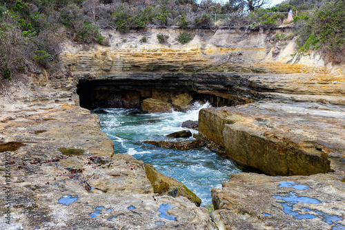 Tasman Arch, Devil's kitchen and the Blow hole, Tasmania, Hobart, Australia  photo