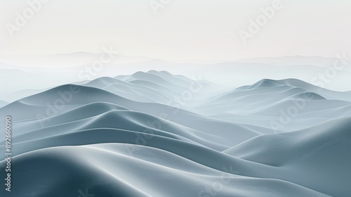 A mountain range with a blue sky in the background