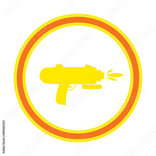 gun, vector illustration, abstract, art, 3d rendering