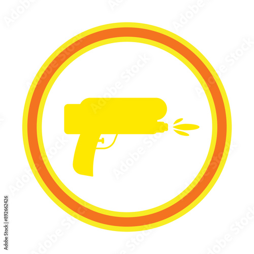 gun, vector illustration, abstract, art, 3d rendering