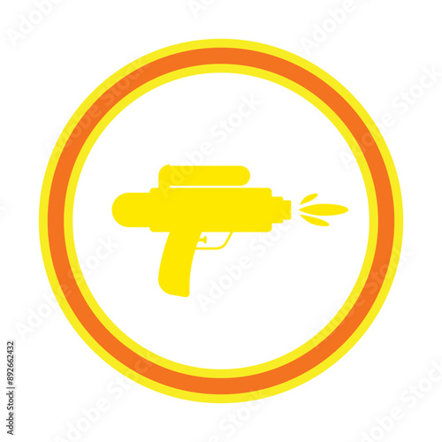 gun, vector illustration, abstract, art, 3d rendering