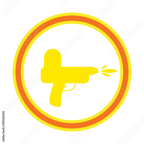gun, vector illustration, abstract, art, 3d rendering