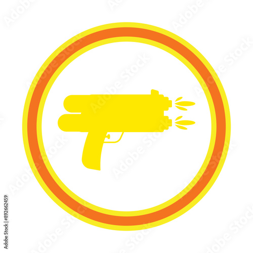 gun, vector illustration, abstract, art, 3d rendering