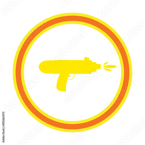 gun, vector illustration, abstract, art, 3d rendering