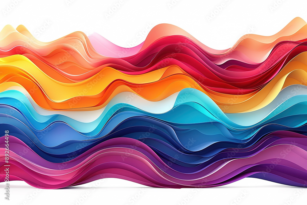 Dynamic color wave pattern illustration Dynamic color wave pattern illustration