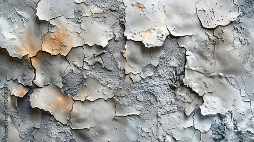 Background texture of grungy metal steel with cracks and peeling paint