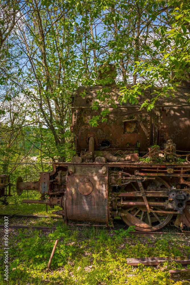 Old historic railway vehicles in Germany. Old historic railway vehicles in Germany.