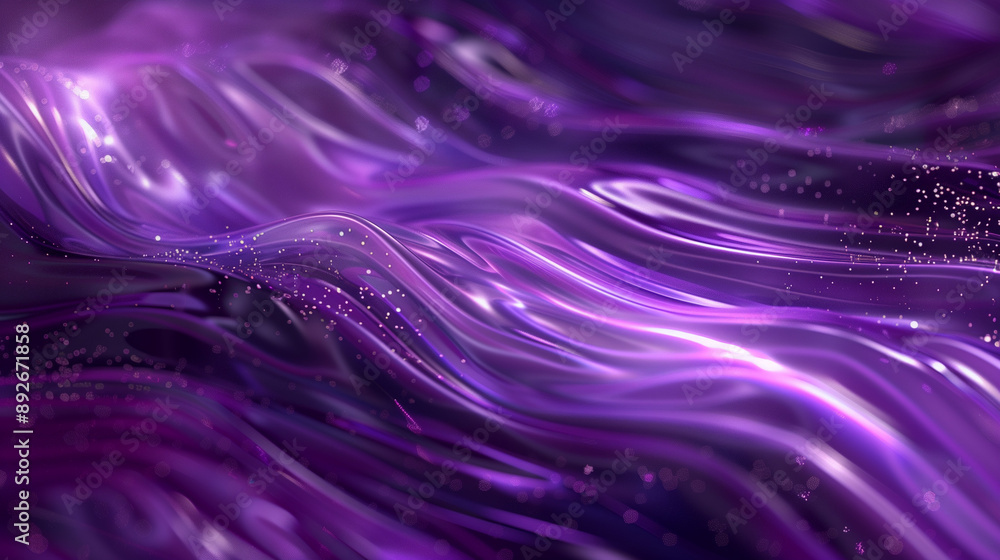 Purple Abstract Fluid Waves with Sparkles Purple Abstract Fluid Waves with Sparkles
