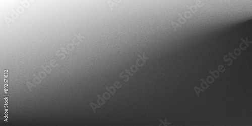 Grey gradient background, abstract black and white grain gradation texture, vector noise texture abstract background